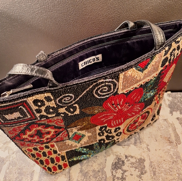 Chicos Beaded Handbag - Picture 4 of 8